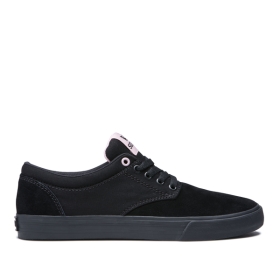 Mens Supra Skate Shoes CHINO Black/Mauve/black | AU-35086